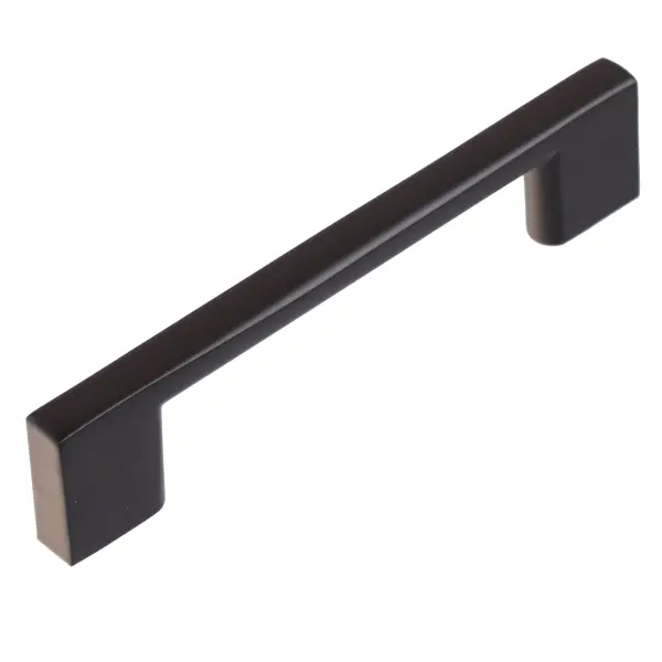 Ручка-скоба мебельная прямая мебельная 96 мм цвет черный