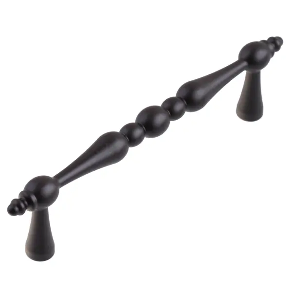 Ручка-скоба мебельная ретро мебельная 96 мм цвет черный