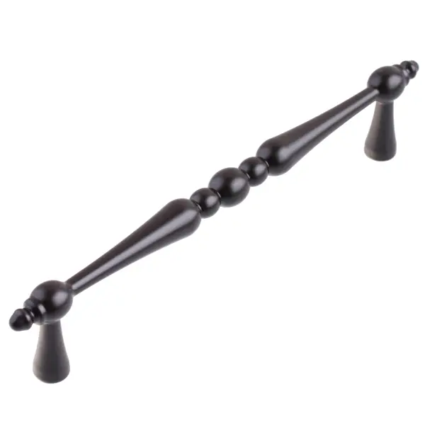 Ручка-скоба ретро мебельная 128 мм, цвет черный ручка скоба изогнутая мебельная 128 мм