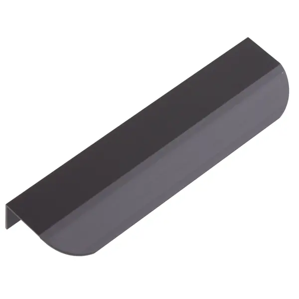 Ручка накладная мебельная 128 мм цвет черный ручка накладная мебельная inspire мура 96 мм шампань