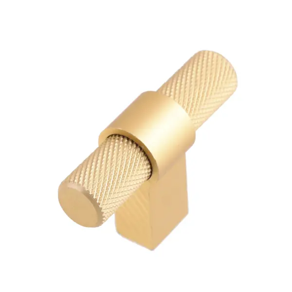 Ручка-кнопка мебельная штырь цвет матовое золото ручка скоба мебельная aurum 128 мм матовое золото