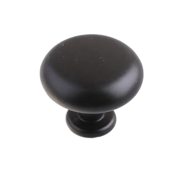 Ручка-кнопка мебельная цвет черный мебельная ручка кнопка левша