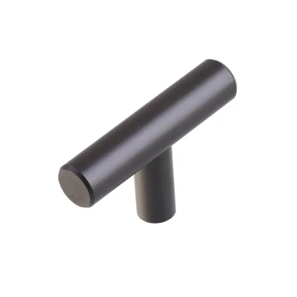 Ручка-кнопка мебельная цилиндр цвет черный ручка кнопка рк019cp хром