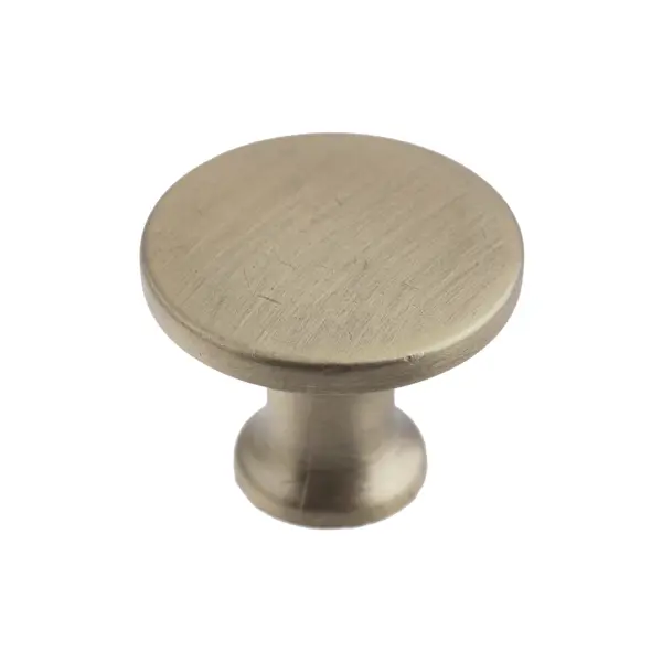 Ручка-кнопка мебельная цвет никель кнопка установочная альфа железная d 10 мм чёрный никель