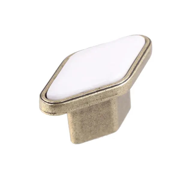 Ручка-кнопка мебельная ромб цвет бронза ручка кнопка мебельная алюминий бронза