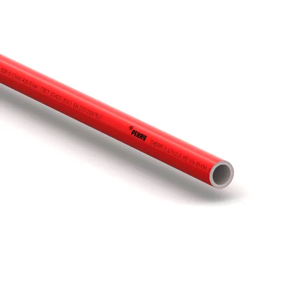 Труба из сшитого полиэтилена для теплого пола Rehau Therm S PE-Xa EVOH 17x2.0 мм PN10 бухта 120 м красная труба из сшитого полиэтилена для теплого пола ростерм pe xb evoh 20x2 0 мм pn16 бухта 100 м красная