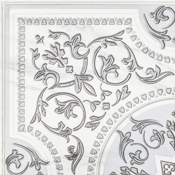 Панно LB Ceramics Бьянка Каррара 90x90 см керамогранит матовый цвет бело-серый мрамор