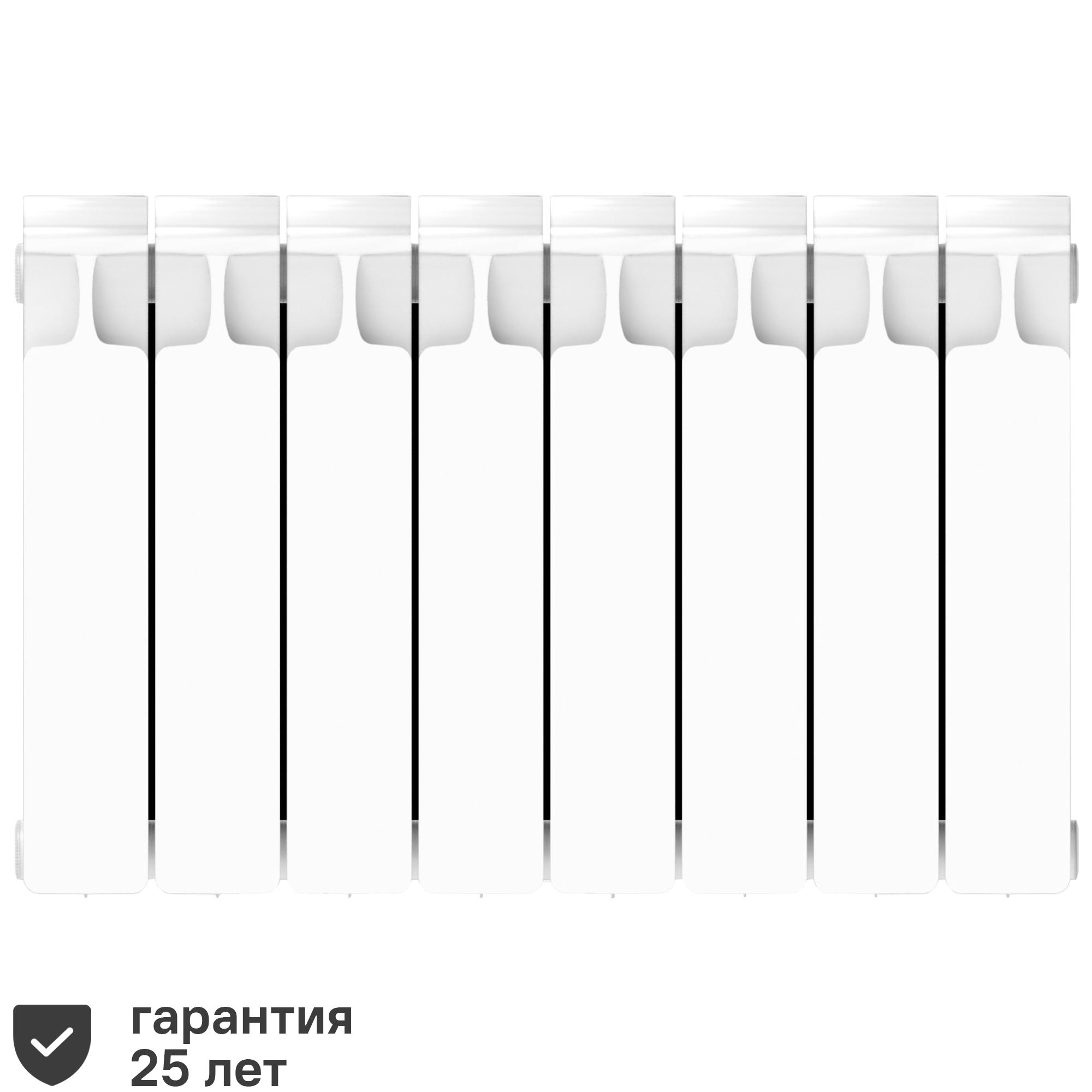 Радиатор Rifar Monolit 350/100 биметалл 8 секций боковое подключение цвет  белый ✳️ купить по цене 10184 ₽/шт. в Ижевске с доставкой в  интернет-магазине Леруа Мерлен