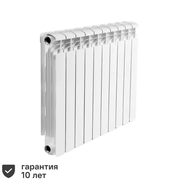 Радиатор Rifar Alum 500/90 алюминий 10 секций боковое подключение цвет белый радиатор алюминий 500х80 мм rommer optima 4 секции