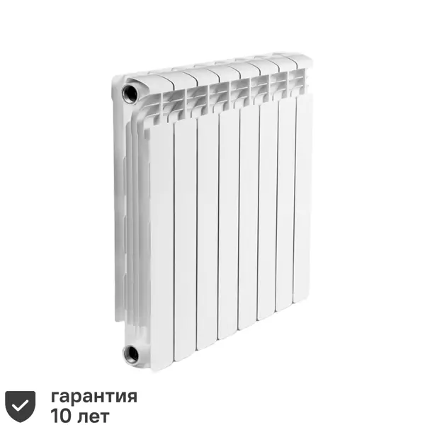 Радиатор Rifar Alum 500/90 алюминий 8 секций боковое подключение цвет белый пароизоляция alum h90 folder 1839