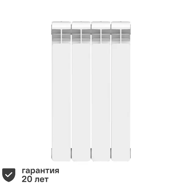 Радиатор Equation 500/100 биметалл 4 секции боковое подключение цвет белый обучающий плакат безопасность в доме
