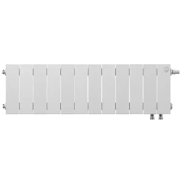 Радиатор Royal Thermo Pianoforte 200/100 биметалл 14 секций нижнее подключение цвет белый