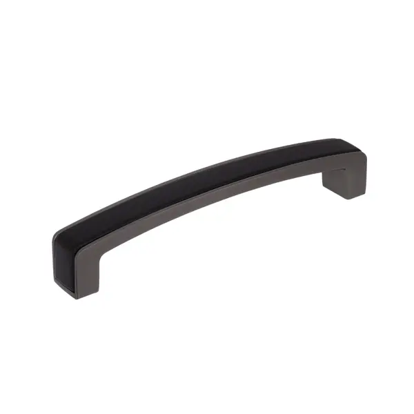 Ручка-скоба мебельная Arcus ЦАМ 128 мм цвет черный никель