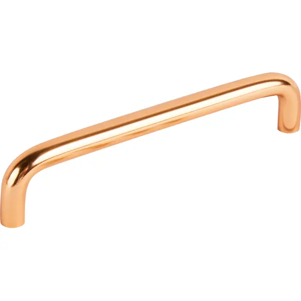 Ручка-скоба мебельная Inutilis ЦАМ 128 мм цвет розовое золото