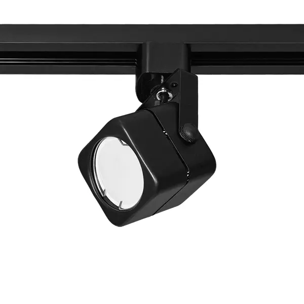 Светильник трековый Inspire 1 лампа куб цвет черный наконечники заглушки inspire металл 6 см белый 2 шт