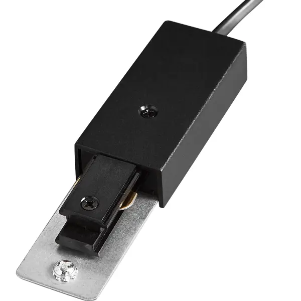 Коннектор Inspire для соединения трековых шинопроводов цвет черный коннектор inspire прямой для соединения трековых шинопроводов