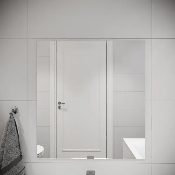 Зеркало для ванной Omega Glass NNZP606 55x60 см прямоугольное кастрюля алюминий антипригарное покрытие 3 5 л с крышкой крышка стекло kukmara грация кчс35а черно серебряная