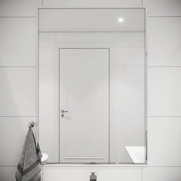 Зеркало О66 без полки 70 см вертикальное зеркало для ванной alias