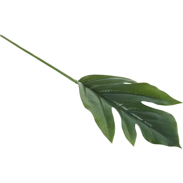 Искусственное растение Пальмовый лист ветка h56 см полиэстер зеленый подушка лист 45x45 см зеленый