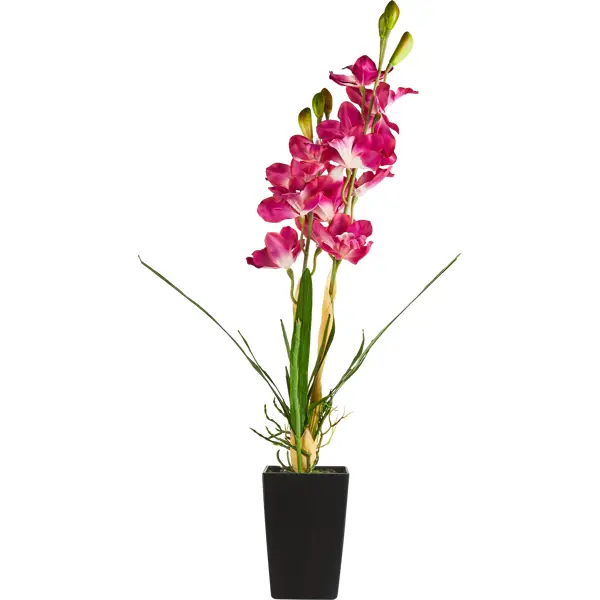 Искусственное растение Орхидея h80 см ткань розовый ткань 1 м п blackout 280 см серо розовый santl 4