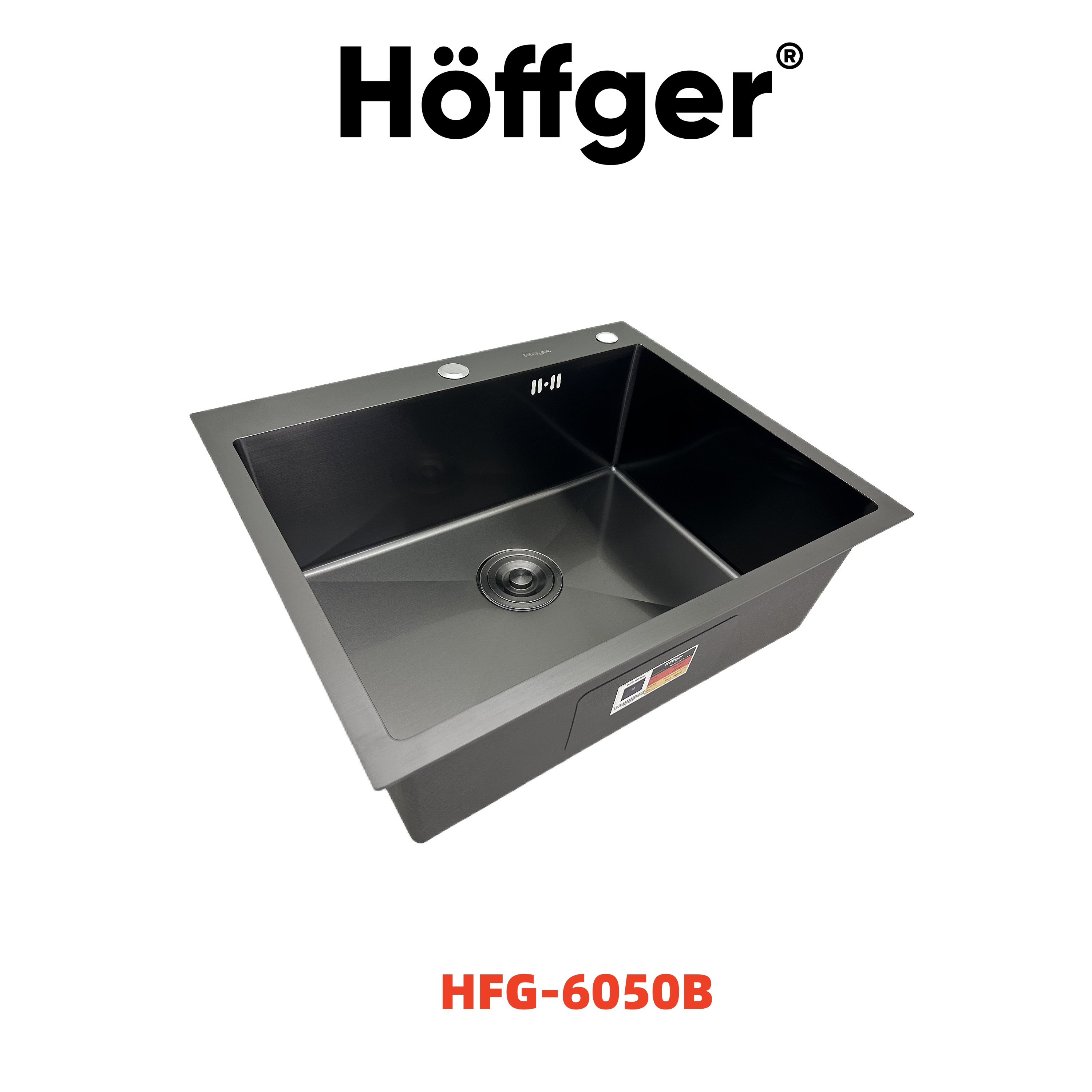 Врезная мойка Hoffger HFG-6050B 60x50x48 см нержавеющая сталь цвет графит  ✳️ купить по цене 12273 ₽/шт. в Архангельске с доставкой в  интернет-магазине Леруа Мерлен