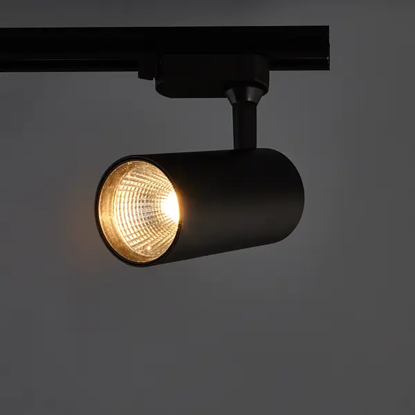фото Трековый светильник светодиодный volpe ulb-q276 25w/3000к 25 вт 11 м² цвет черный