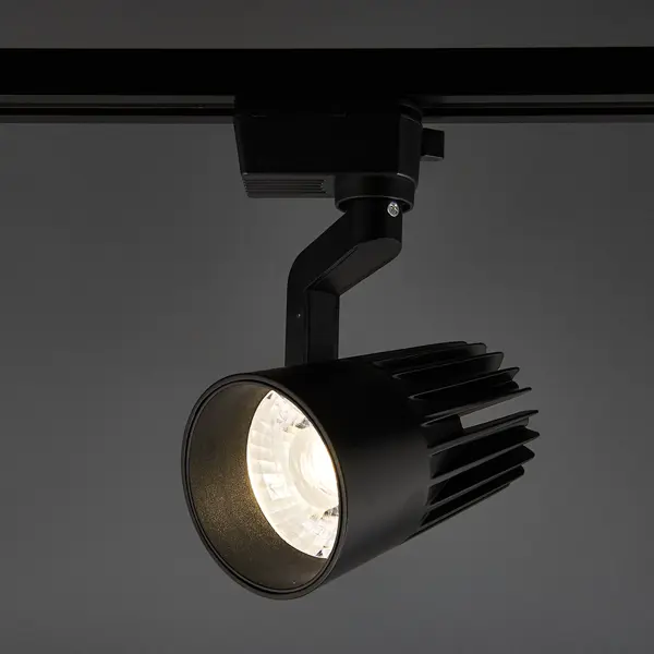 фото Трековый светильник светодиодный volpe ulb-q274 30w/4000к 30 вт 15 м² цвет черный