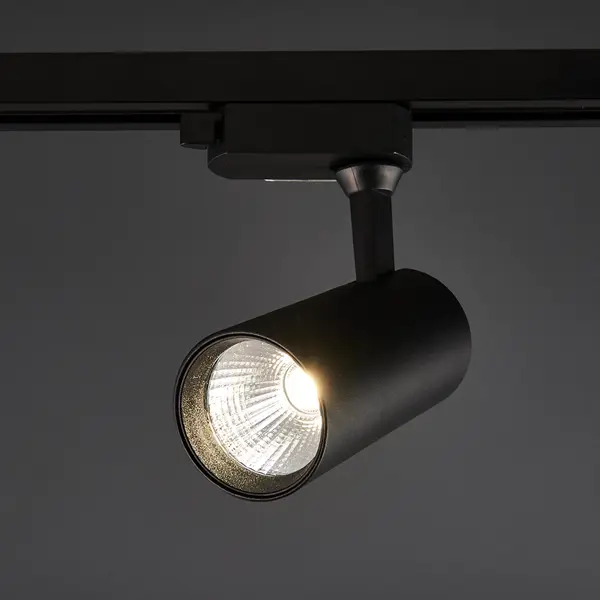фото Трековый светильник светодиодный volpe ulb-q276 15w/4000к 15 вт 6.75 м² цвет черный