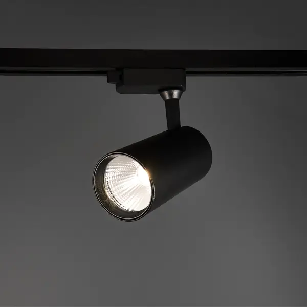 фото Трековый светильник светодиодный volpe ulb-q276 25w/4000к 25 вт 11 м² цвет черный