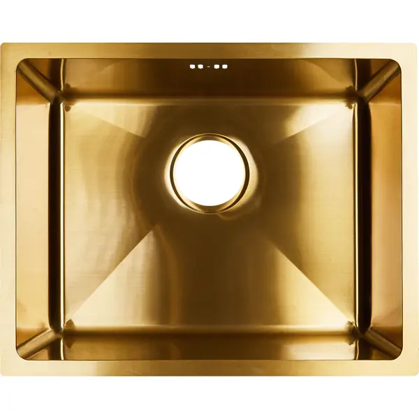 Мойка для кухни врезная Maidsinks LHS5040-R15-001GD 50x40 см глубина чаши 20 см нержавеющая сталь цвет золотистый фонтан перелив чаши 19х15х33 5 см с подсветкой