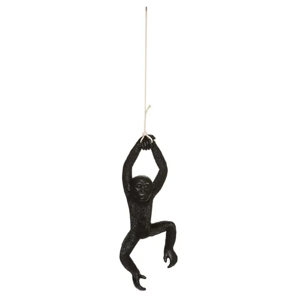 фото Статуэтка декоративная atmosphera обезьяна 39.5x11 см черная