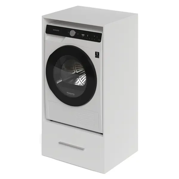 фото Шкаф для стиральной машины hsm60 66.4x126.5 см цвет белый матовый без бренда