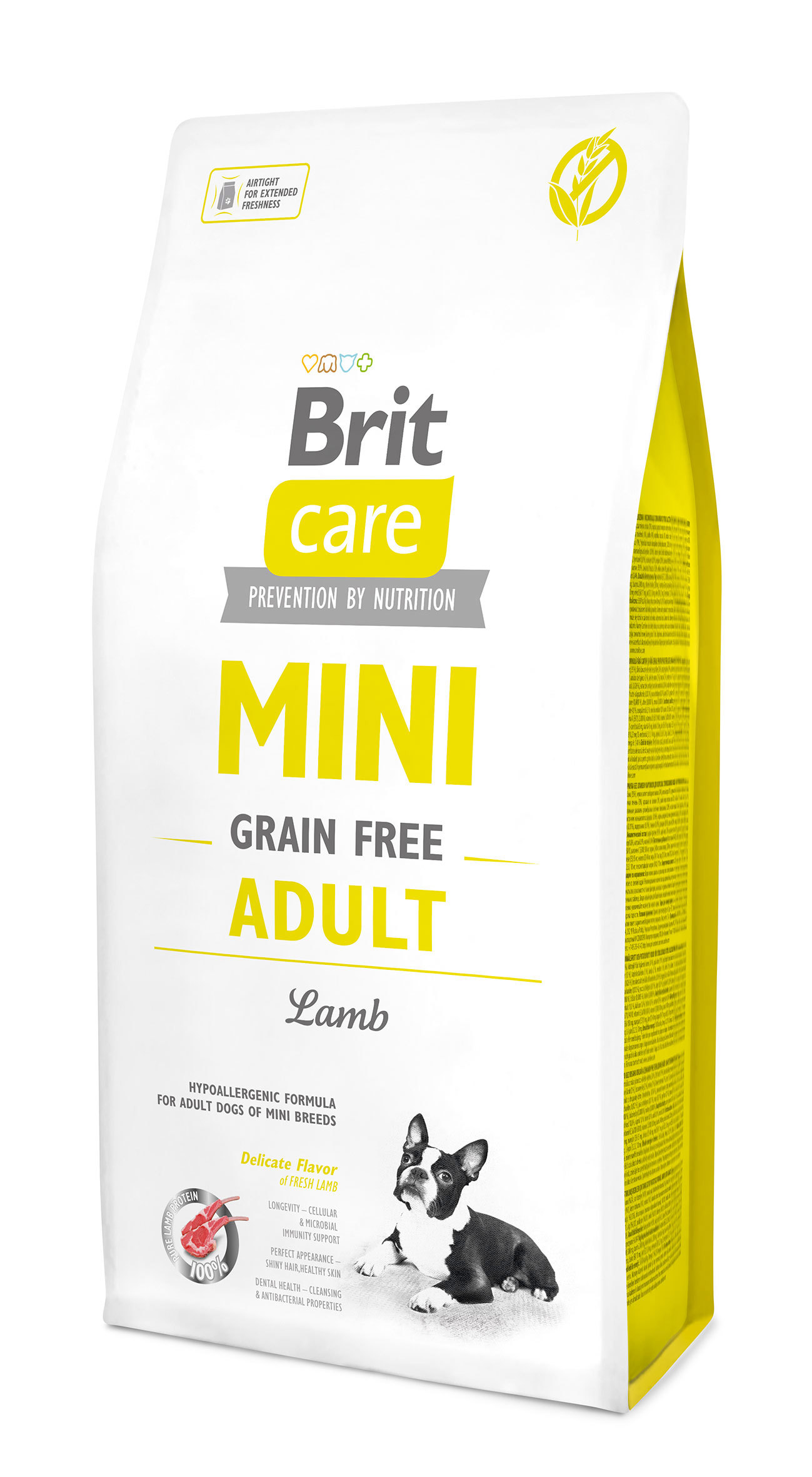 Сухой корм для мини-собак склонных к аллергии BRIT Care Mini GF Adult Lamb  беззерновой Ягненок 7 кг ✳️ купить по цене 3988 ₽/шт. в Череповце с  доставкой в интернет-магазине Леруа Мерлен