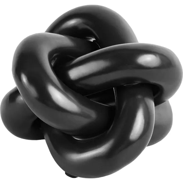 Декоративное изделие Узел бежево-черный керамика 9.5x9x8 см изделие декоративное носок 48x9 см серебристый