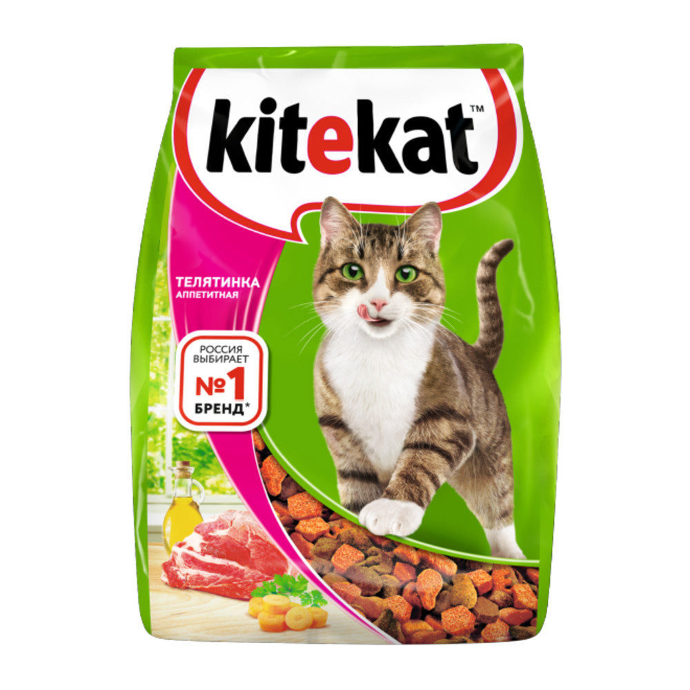 Сухой корм для кошек Kitekat с аппетитной телятинкой 350г ✳️ купить по цене  73 ₽/шт. в Пензе с доставкой в интернет-магазине Леруа Мерлен