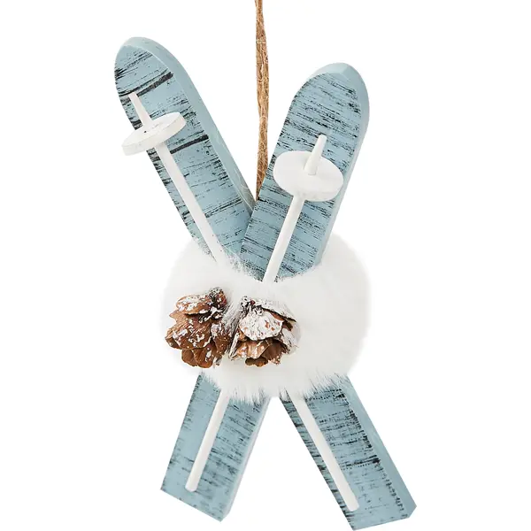 Елочная игрушка Веселые Лыжи 16 см, подвеска Koopman арт. ID18889