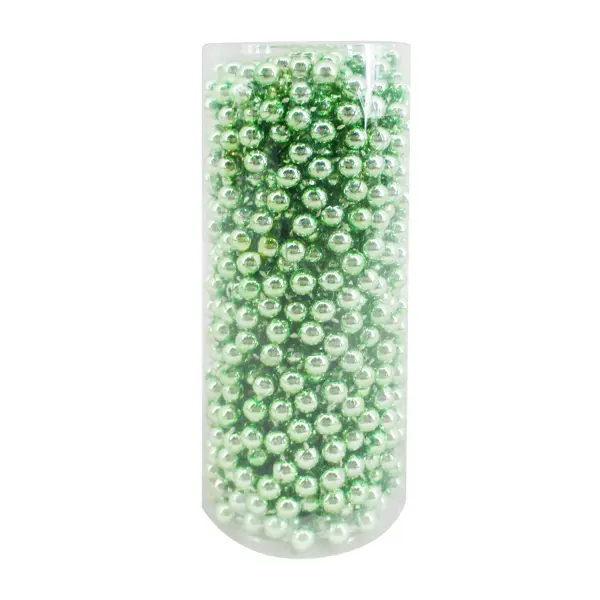 Бусы пластиковые D8мм 10м зелёный бусы шар 10