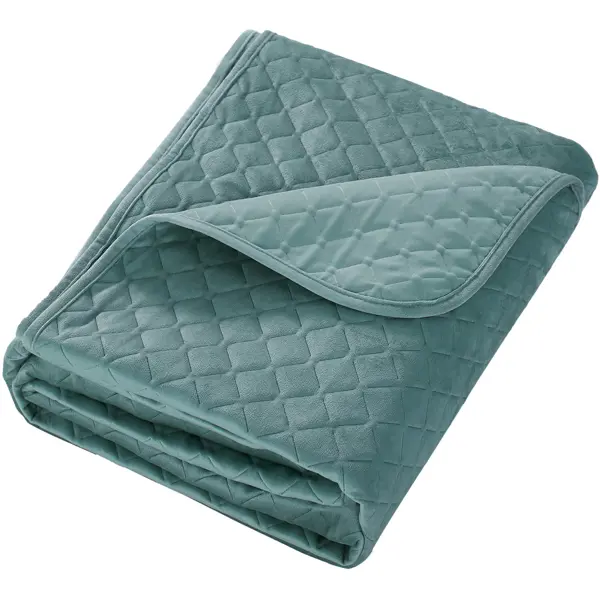 Покрывало Velvet 200x220 см полиэстер цвет зеленый подушка velvet 50x50 см зеленый celadon 2