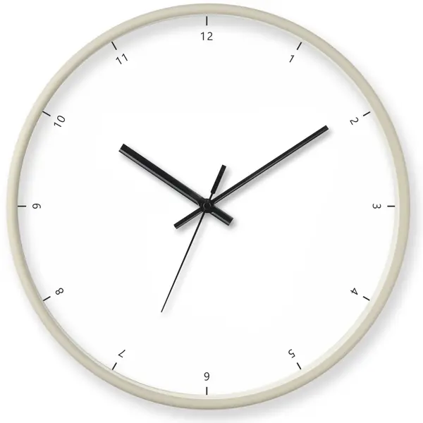 Часы настенные Troykatime круглые пластик цвет бежевый бесшумные ø30 см часы настенные интерьерные лофт бесшумные d 40 см бронза