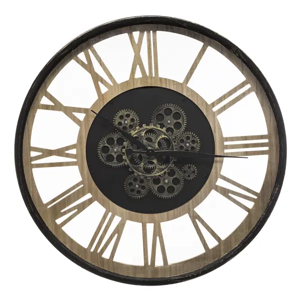 Настенные часы Atmosphera Meca ø57 см цвет черный часы настенные atmosphera inacio круглые металл бронза бесшумные ø55 см
