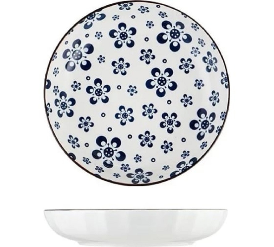  тарелок 2 шт ZDK Japanese Collection Цветы 20x20 см керамика цвет .