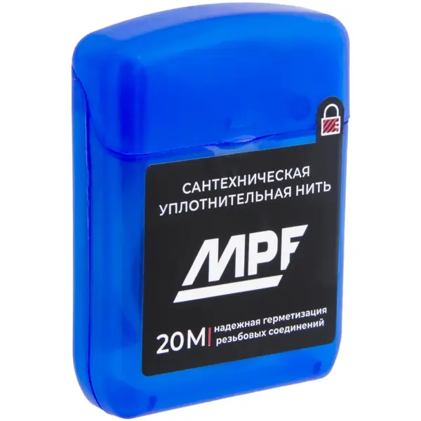 Нить сантехническая MPF для резьбовых соединений 20 м сантехническая уплотнительная лента smartbuy