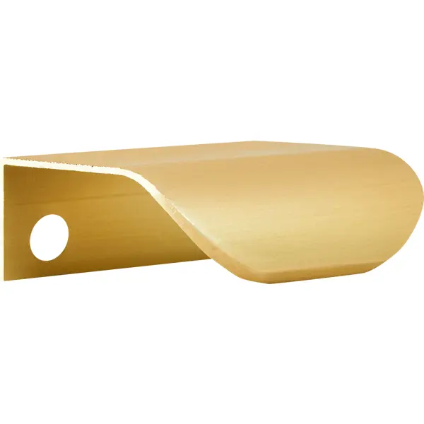 Ручка-скоба мебельная Inspire Oslo алюминий 32 мм цвет латунь шт. ручка профиль inspire oslo 96 мм матовый