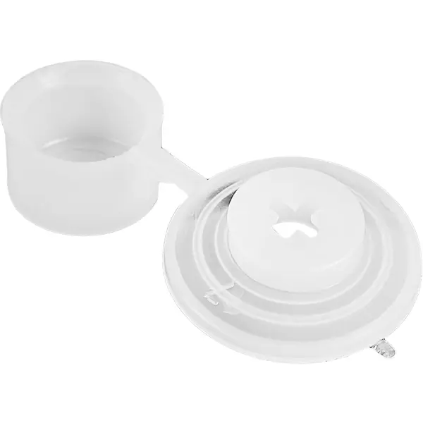 шайба мебельный для обивки 4 мм пластмасса прозрачный 30 шт Шляпка для шиферного гвоздя 25 мм, цвет прозрачный 100 шт.