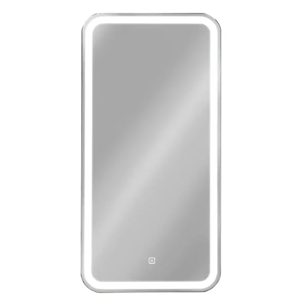 Шкаф зеркальный подвесной Elmer LED с подсветкой 40x80 см цвет белый зеркальный шкаф emmy вэла 50х60 левый белый wel50bel l