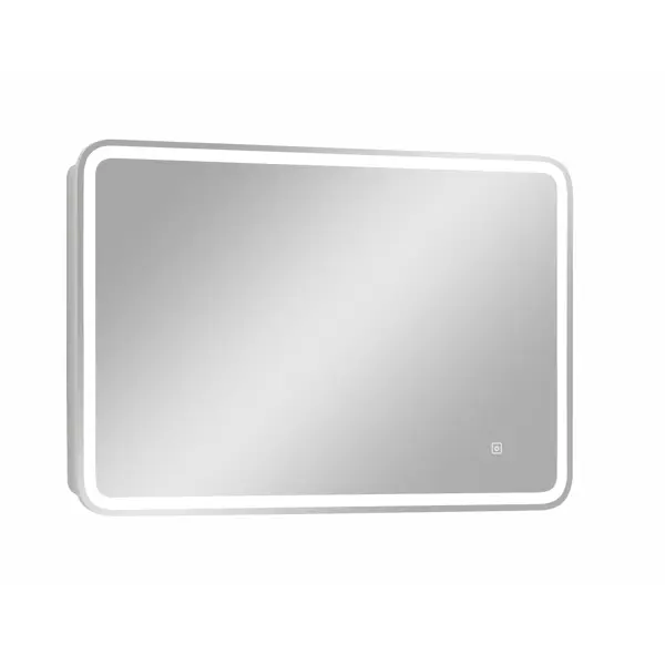 Шкаф зеркальный подвесной Joy с подсветкой 90x53 см цвет белый