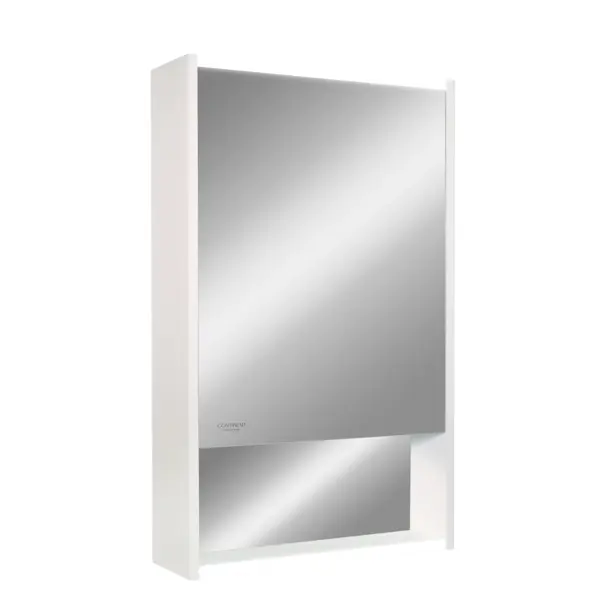 Шкаф зеркальный подвесной Line с LED-подсветкой 60x80 см цвет белый зеркальный пенал lemark element 40х160 правый подсветка сенсор белый lm40pze