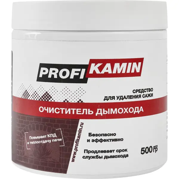 Средство для чистки дымохода ПрофиКамин 0.5 кг средство по уходу за камнем камина профикамин 0 25 л