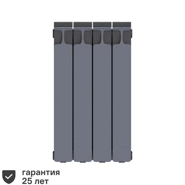 Радиатор Rifar Monolit 500/100 биметалл 4 секции боковое подключение цвет серый кронштейн регулируемый rifar r ad sa01 серый