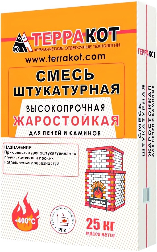 Штукатурка термостойкая для бытовых печей и каминов Печникъ, 20кг в Екатеринбурге: цены и описание